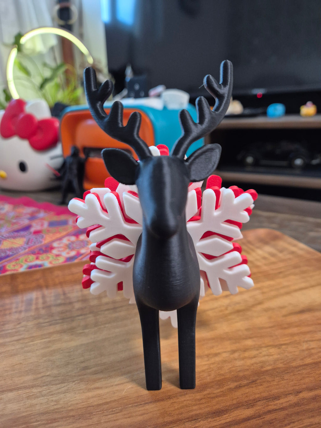 Nordic Reindeer & Snowflakes Coaster Set