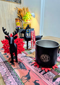 Nordic Reindeer & Snowflakes Coaster Set
